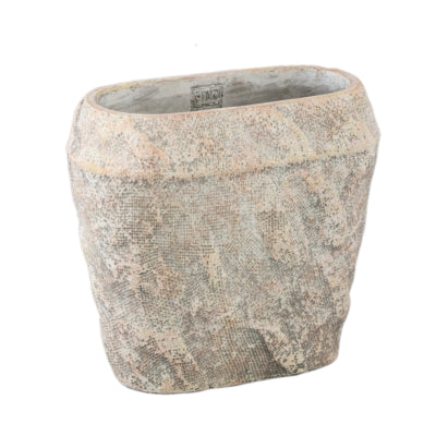 Ptmd bloempot lourdes crème 30 cm | 2 stuks