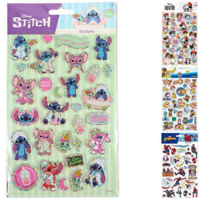Licentie foamstickers holografisch 25 cm 4 assorti | 24 stuks
