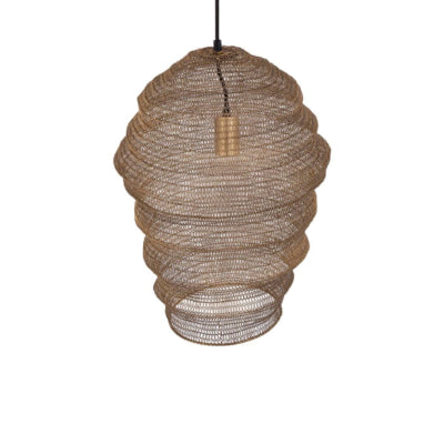 Ptmd hanglamp miko s messingkleurig 50 cm | 2 stuks