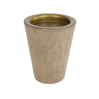 Theelichthouder tiffany beige goudkleurig 11,5 cm | 10 stuks
