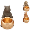 Daan kromhout schaal jingle eekhoorn zittend bruin 17 cm 3 assorti | 6 stuks