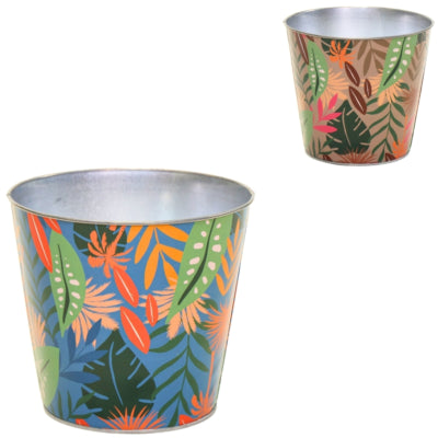 Bloempot bob jungle l 15 cm 2 assorti | 12 stuks
