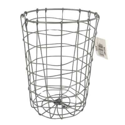 Draadmand modern rond grijs 20 cm | 12 stuks