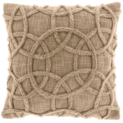 Unique living kussen everon taupe 45 x 45 cm | 6 stuks