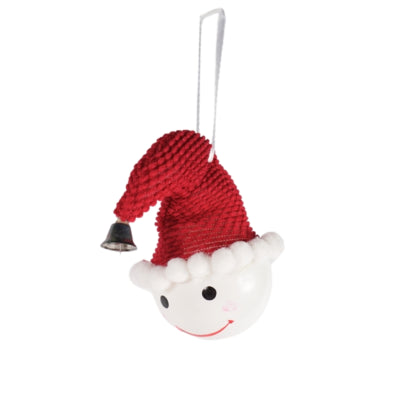 Hanger sneeuwpop met muts 12 cm | 48 stuks