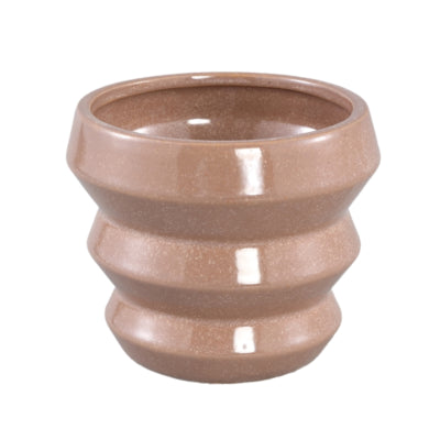 Ptmd bloempot tims m bruin 13 cm | 12 stuks