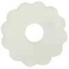 Stjernsund kaarsenring loua bloem wit glans 9,3 cm | 24 stuks