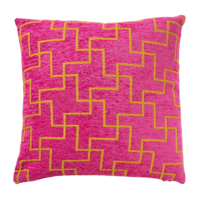 (r) kussenhoes jacquard roze 45 x 45 cm | 12 stuks