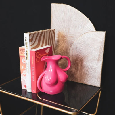 Housevitamin vaas kan breasts roze 18 cm | 6 stuks