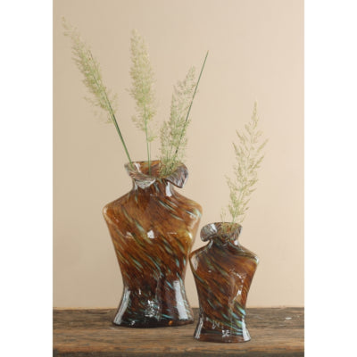 Vaas bossom bruin 20 cm | 8 stuks