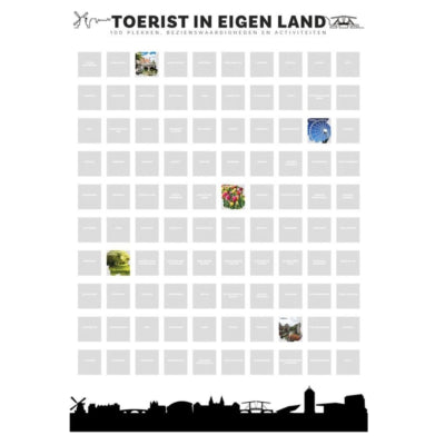 Senza krasposter toerist in eigen land 80 cm | 12 stuks