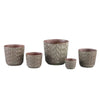 Ptmd bloempot pella s bruin 10 cm | 12 stuks