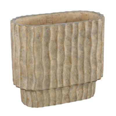 Ptmd bloempot mitty ovaal l bruin 40 cm | 2 stuks