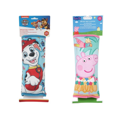 Kinder autogordel kussen paw patrol of peppa pig 2 assorti | 10 stuks