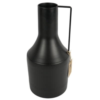Vaas bottle metaal mat zwart 33,5 cm | 4 stuks