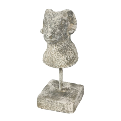 Countryfield beeld op voet ram nelli grijs 25 cm | 8 stuks