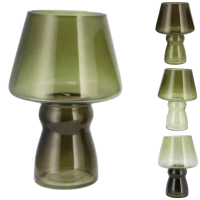 Daan kromhout vaas bicolore groen 25 cm 4 assorti | 4 stuks