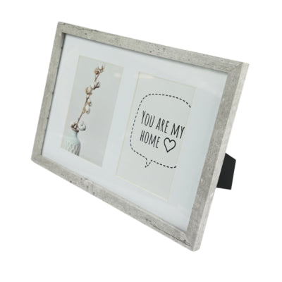 Fotolijst 2 passe-partout stone 10 x 15 cm | 8 stuks