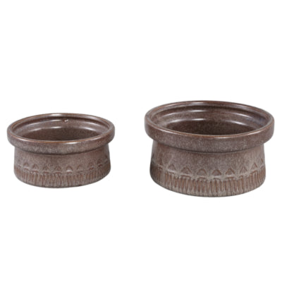 Ptmd bloempot rail laag s donkerbruin 16 cm | 12 stuks