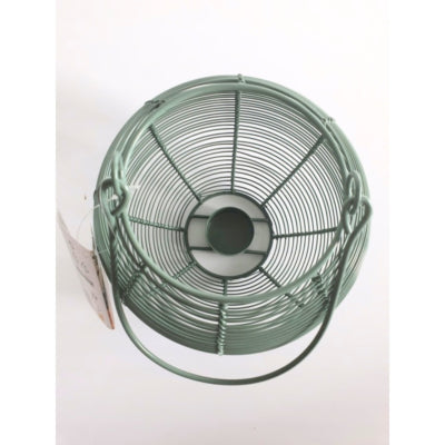 Lantaarn metaal goud groen 18 cm 2 assorti | 6 stuks