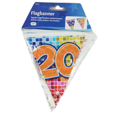 Folat mini vlaggenlijn 20 jaar 3 meter | 24 stuks