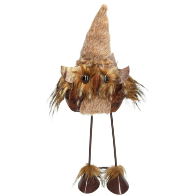 Figuur uil hedwig bruin 35 cm | 8 stuks