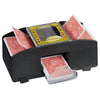 Relaxdays kaartenschudmachine op batterij zwart 2 decks | 6 stuks
