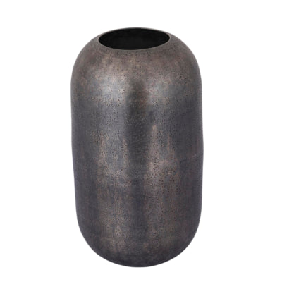 Ptmd vaas yourne m aluminium grijs 30 cm | 8 stuks