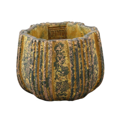 Ptmd bloempot valerio s geel 12 cm | 12 stuks