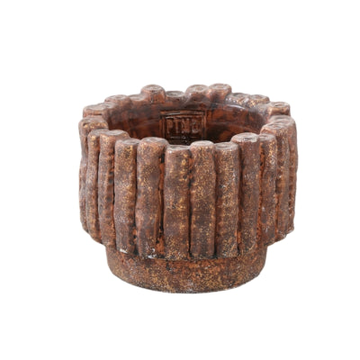 Ptmd bloempot elza s bruin 12 cm | 12 stuks