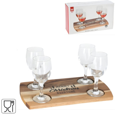 Serveerset kerst 200 ml set van 5 | 6 stuks