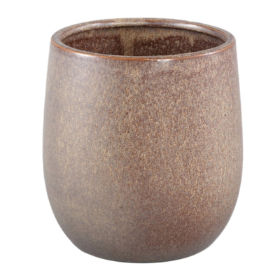 Ptmd bloempot freja l bruin 17 cm | 4 stuks
