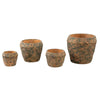 Ptmd bloempot lourdes geel groen 15 cm | 16 stuks