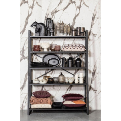 Woood kaarsenhouder 38 cm set van 2 | 6 stuks