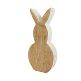 Figuur haas hout wit 23 cm | 18 stuks - afbeelding 1