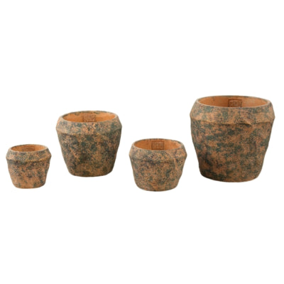 Ptmd bloempot lourdes geel groen 9 cm | 24 stuks