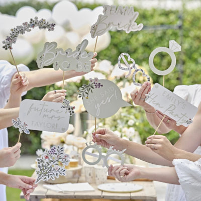 Ginger ray fotobooth props team bride 10 stuks | 10 stuks
