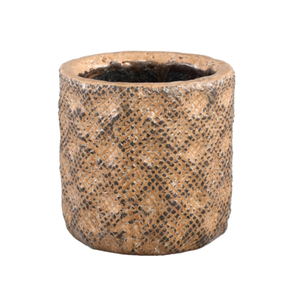 Ptmd bloempot melton xs bruin 12 cm | 6 stuks