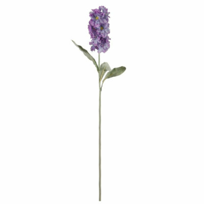 Kunstbloem matthiola paars 56 cm | 24 stuks