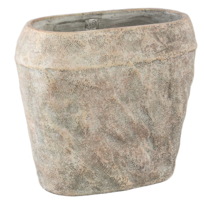 Ptmd bloempot lourdes crème 40 cm | 2 stuks