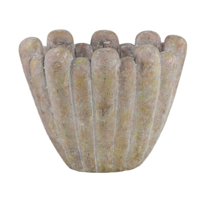 Ptmd bloempot minter m bruin 36 cm | 2 stuks