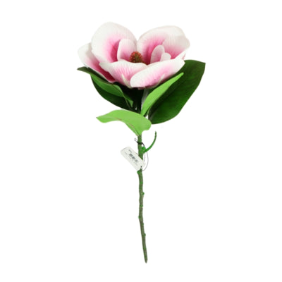 Countryfield kunstbloem magnolia wit roze 65 cm | 12 stuks