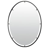 Len-fra wandspiegel salem zwart 80 cm | 2 stuks - afbeelding 1