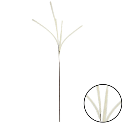 Countryfield kunsttak met 6 pluimen crème 112 cm | 24 stuks