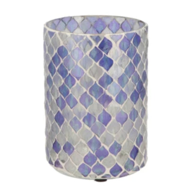Daan kromhout theelichthouder mosaic l paars 15 cm | 12 stuks