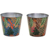 Bloempot bob jungle m 13 cm 2 assorti | 24 stuks