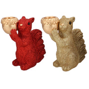 Daan kromhout schaal jingle eekhoorn staand rood goudkleurig 16 cm 2 assorti | 6 stuks - afbeelding 2