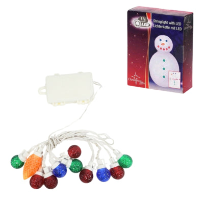 Sneeuwpop lichtketting led op batterij 275 cm | 24 stuks