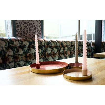 Daan kromhout kandelaar rond marrakech oranje 22 cm | 6 stuks