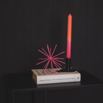 Housevitamin ornament firework metaal neon roze 15 cm | 24 stuks
